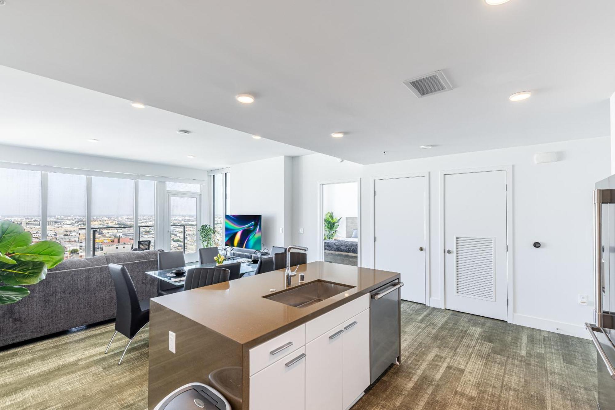 Top Floor High Rise 3 Bed Dtla Skyscraper Penthouse Los Angeles Esterno foto