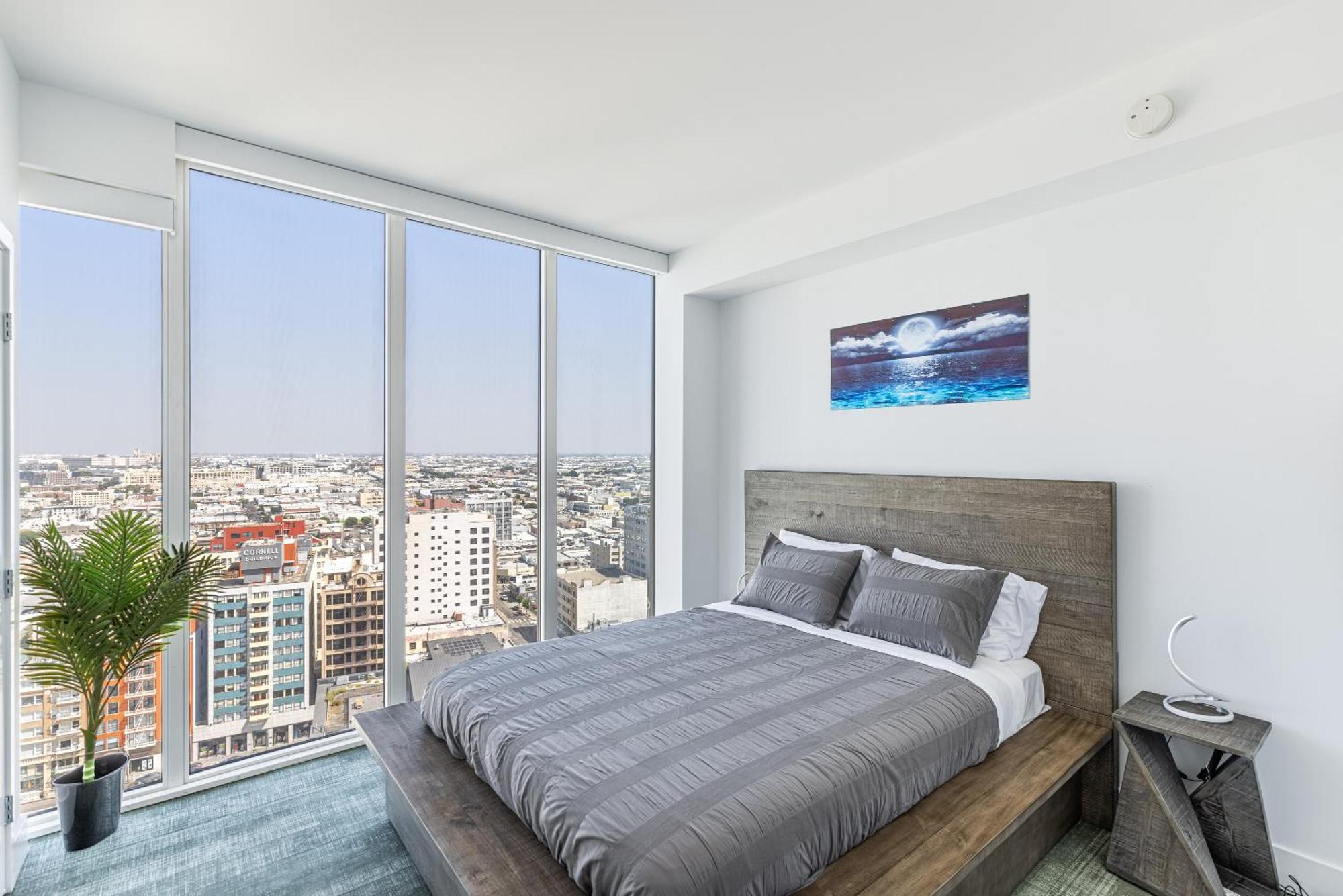 Top Floor High Rise 3 Bed Dtla Skyscraper Penthouse Los Angeles Esterno foto